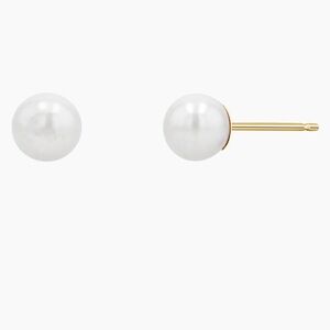 14k solid gold Freshwater Pearl Stud Earrings